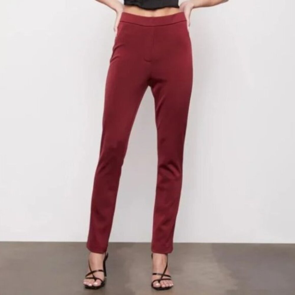 Bailey‎ 44 Gemma Straight Leg Pants Cabernet Size XL